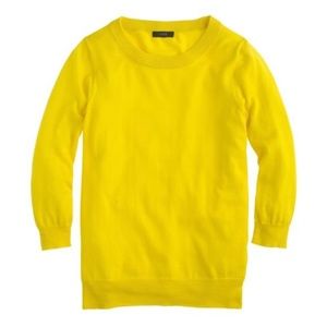 ‼️CLOSEOUT‼️ EUC J. Crew Tippi Sweater Lemon Zest